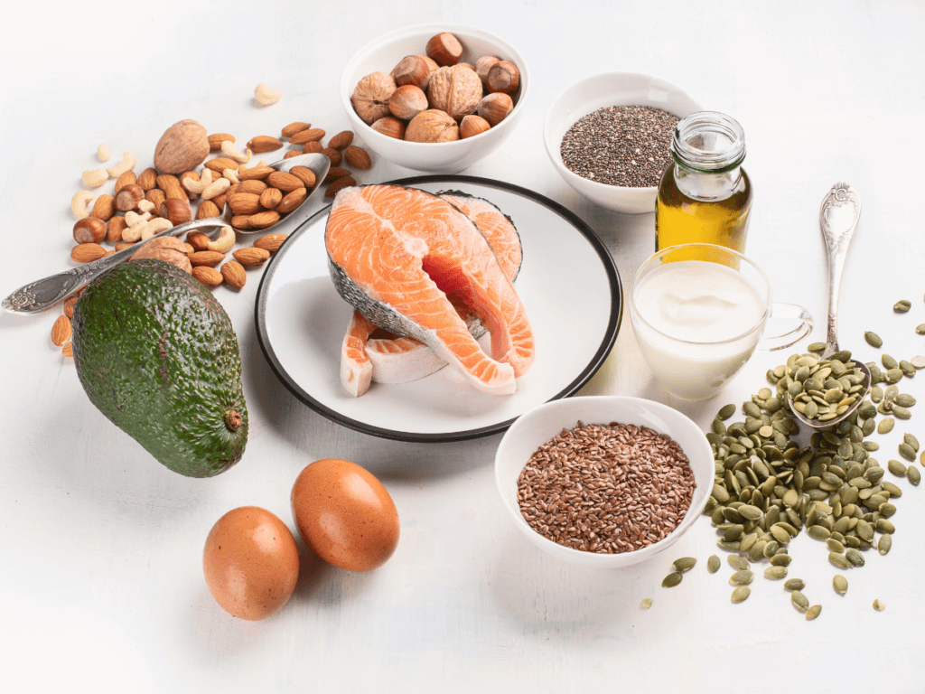 An Image of Foods That Are Sources of Healthy Fats